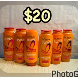 L’Oréal Paris Elvive Dream Lengths, (5) Shampoos 12.6 oz  & (1) Conditioner 12.6 oz, $20 for all