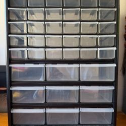 36 Drawer Hard Plastic Craft/Hardware Cabinet