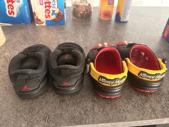 Kids Jordan Sneakers & Mickey Mouse Crocs Bundle