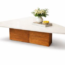 Large Modern Triangle Dining Table – 132”