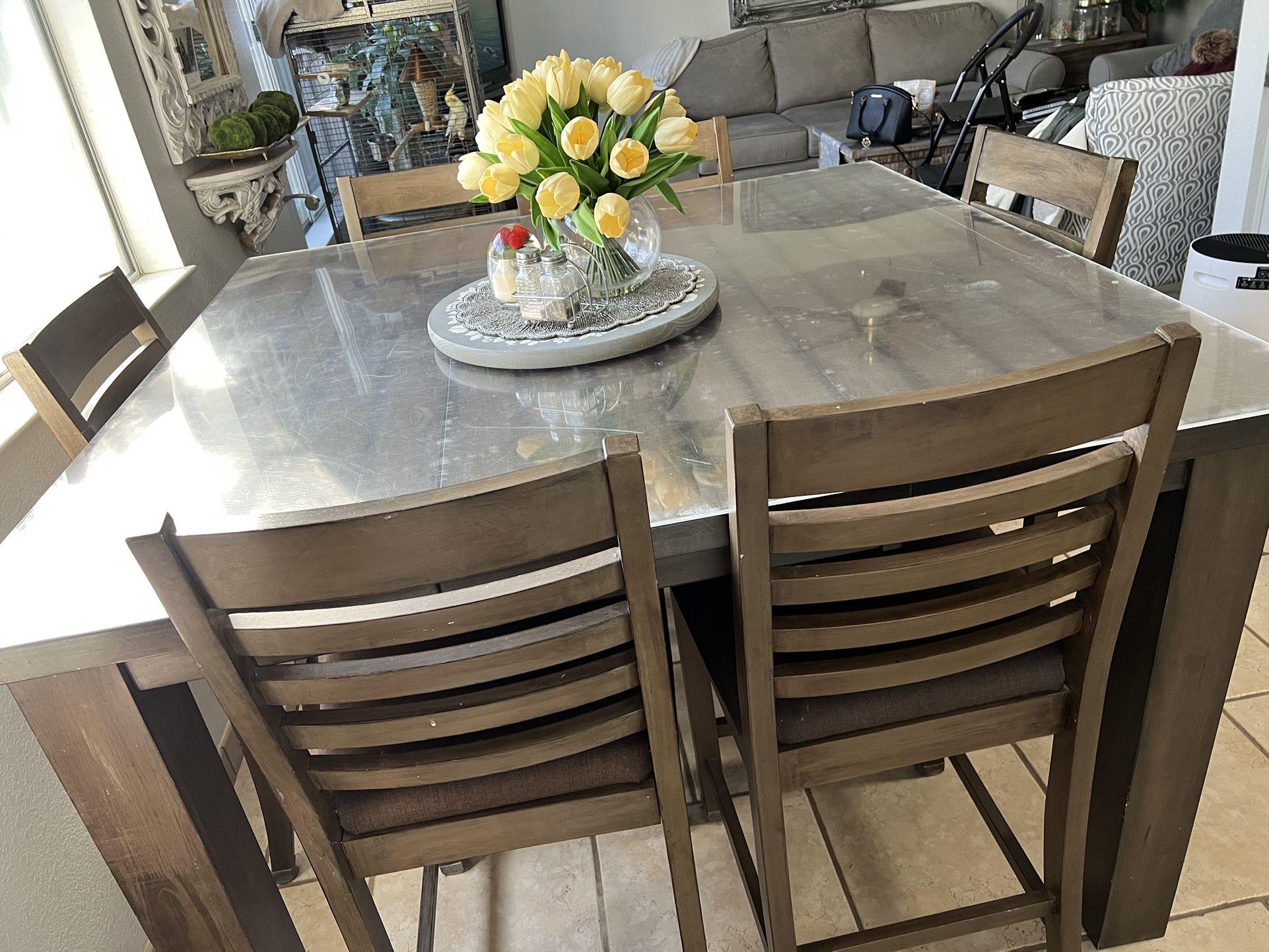 Dining Table With Six Chairs