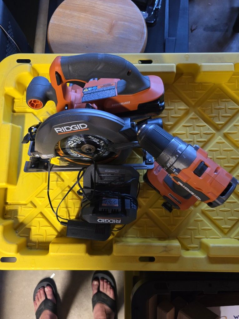 Rigid Subcompact Drill And Circular Saw