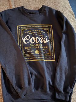 Coors Banquet Beer Graphic Crewneck Sweatshirt