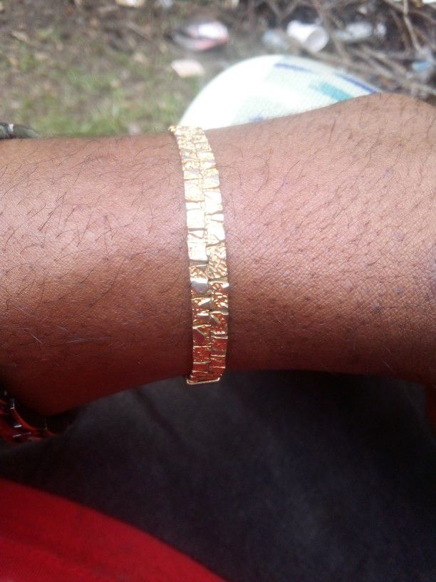 gold nugget bracelet 