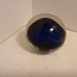 Blue Marble Glass paper weight