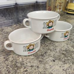 SET OF  CAMPBELL'S DOUBLE-HANDLED SOUP BOWLS