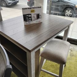 Table And 2 Stools Set 