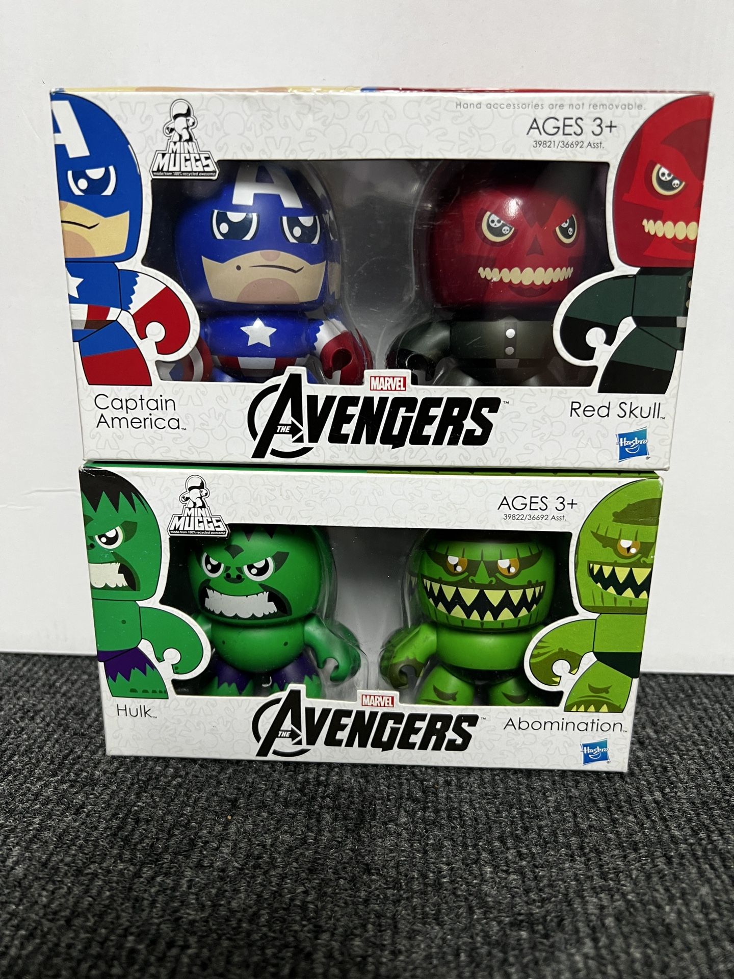 Avengers Mini Muggs Captain America Red Skull Hulk Abomination