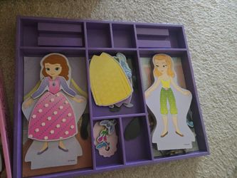 Melissa and Doug Sofia the First Wooden dress up dolls