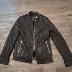 Stone Falcon leather jacket