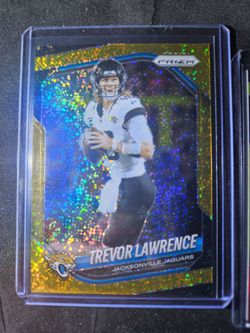 2025 prizm trevor lawrence gold sparkle 24/24 bookend