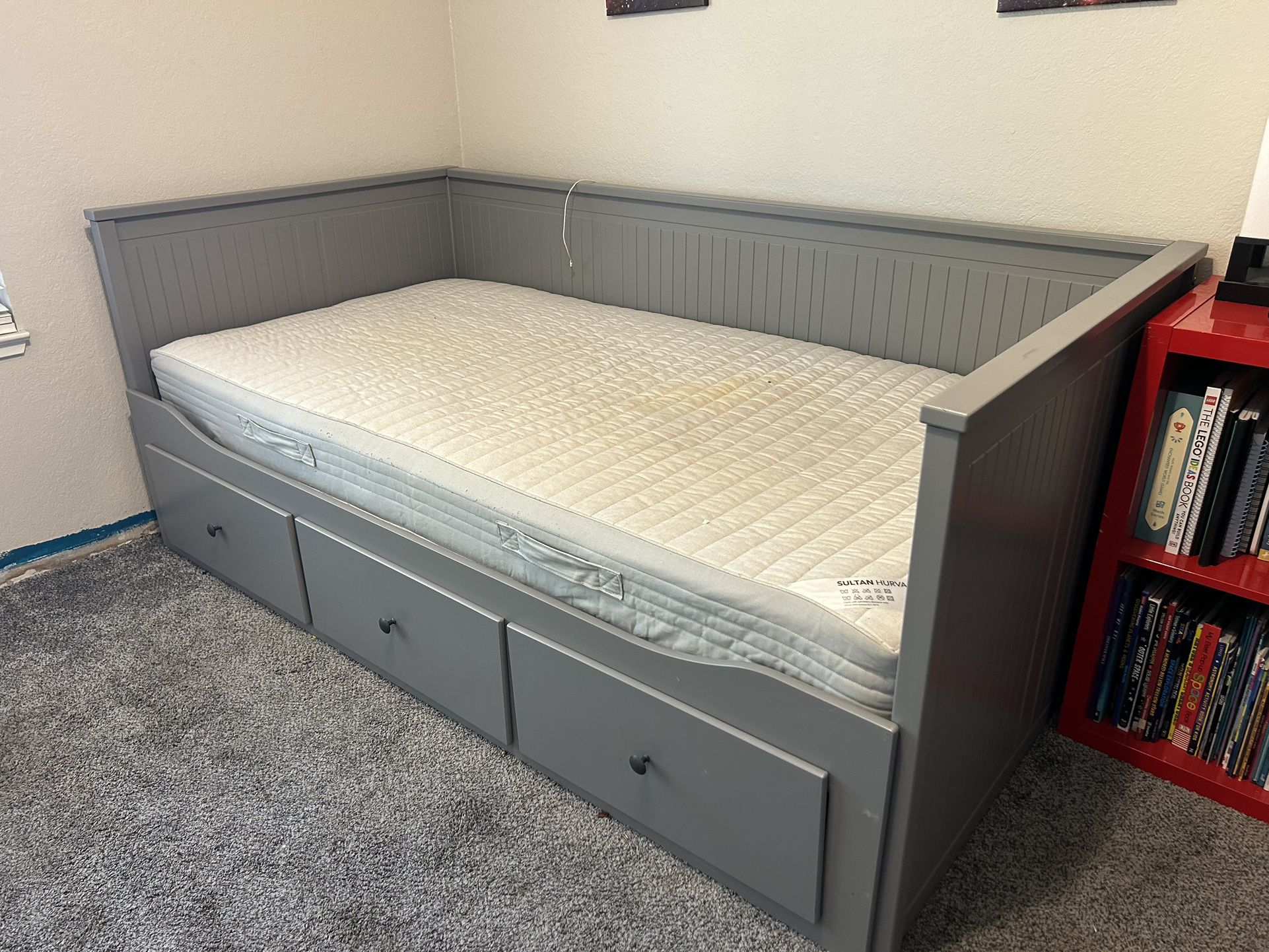 Youth Twin or Double Bed With Mattress