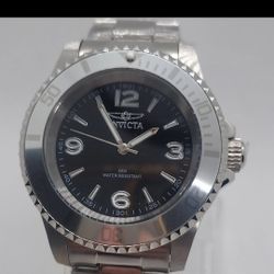 invicta specialty Rowan  stainless steel  40mm silver black dial Men's Watch 