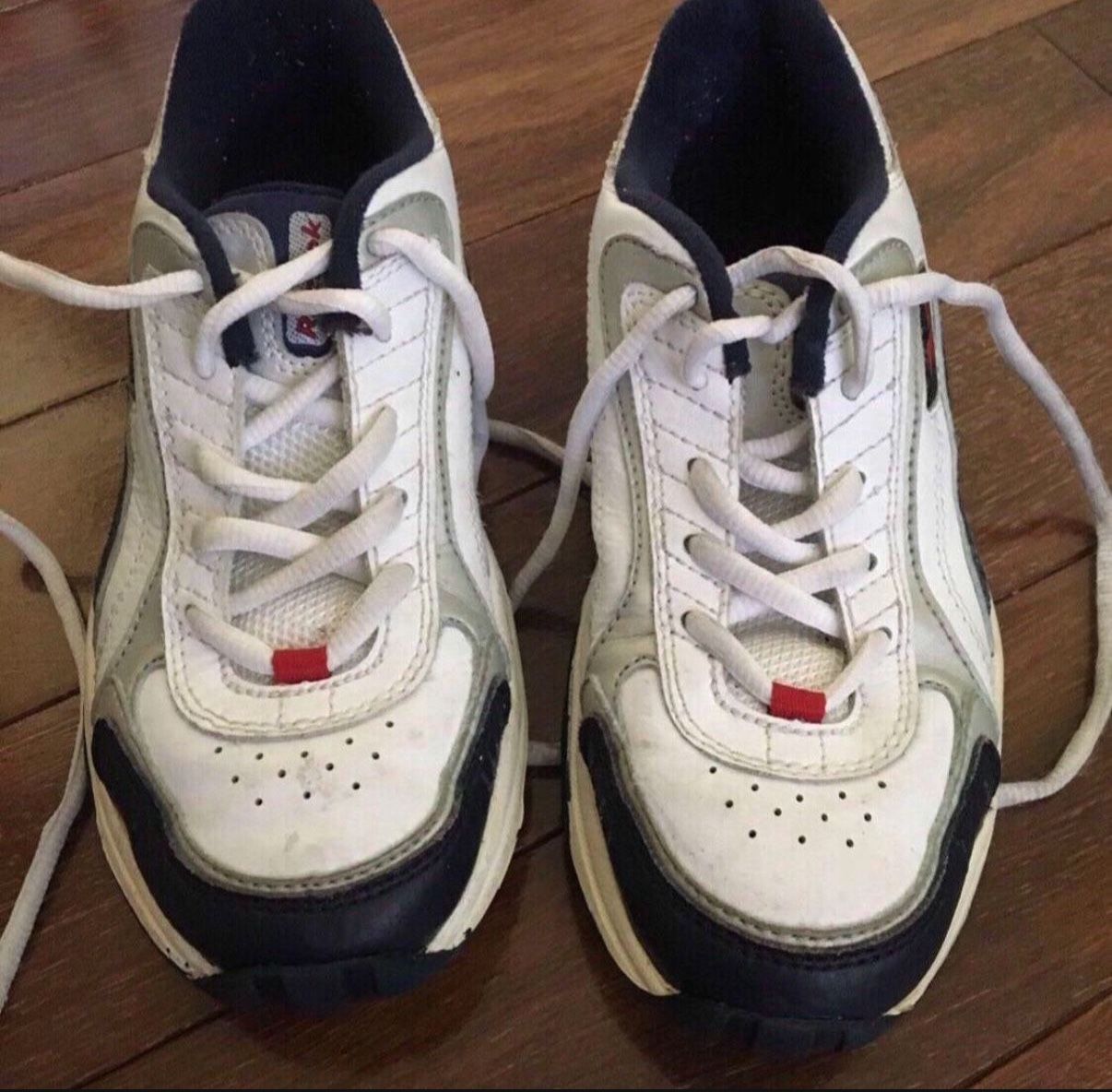 Childs’ Leather Reebok Shoes In Size 2 1/2