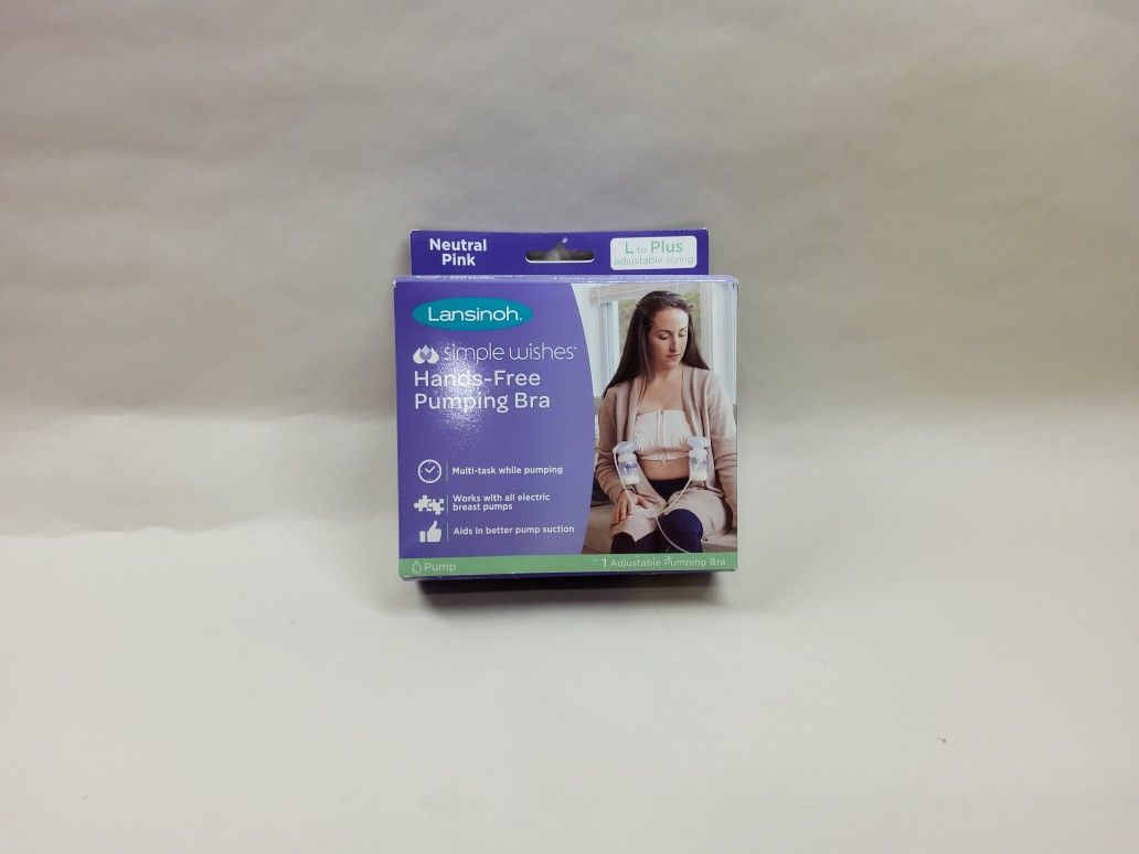 Lansinoh Simple Wishes Hands Free Adhesive Strapless Backless Breast Pump Bustier