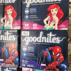 Goodnites XS $20 Each Box.