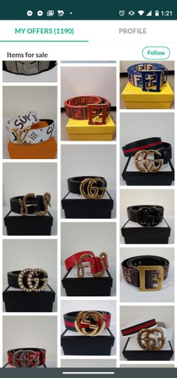 GUCCI Belts men's $100 WATCHES $300