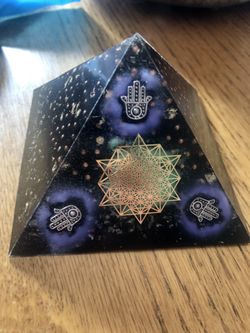 Glow in dark Orgonite crystal