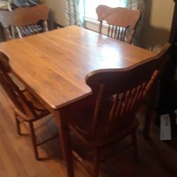 Oak Table chairs