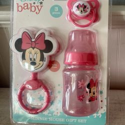 3 Piece | Disney Baby Minnie Mouse Gift Set | BPA Free | New In Package
