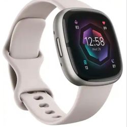 Good Fitbit Sense 2 Platinum Fitness Smartwatch Lunar White 