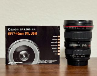 Canon EF 17-40mm f/4L USM Ultra Wide Angle Pro Lens