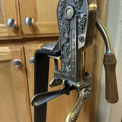 Vintage Brass Rogar Estate Lever Corkscrew Wine Opener
