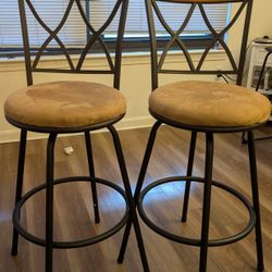 Swivel Bar Stools - Set of 2