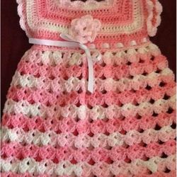Hand Crocheted Tops/dresses  With Headband
