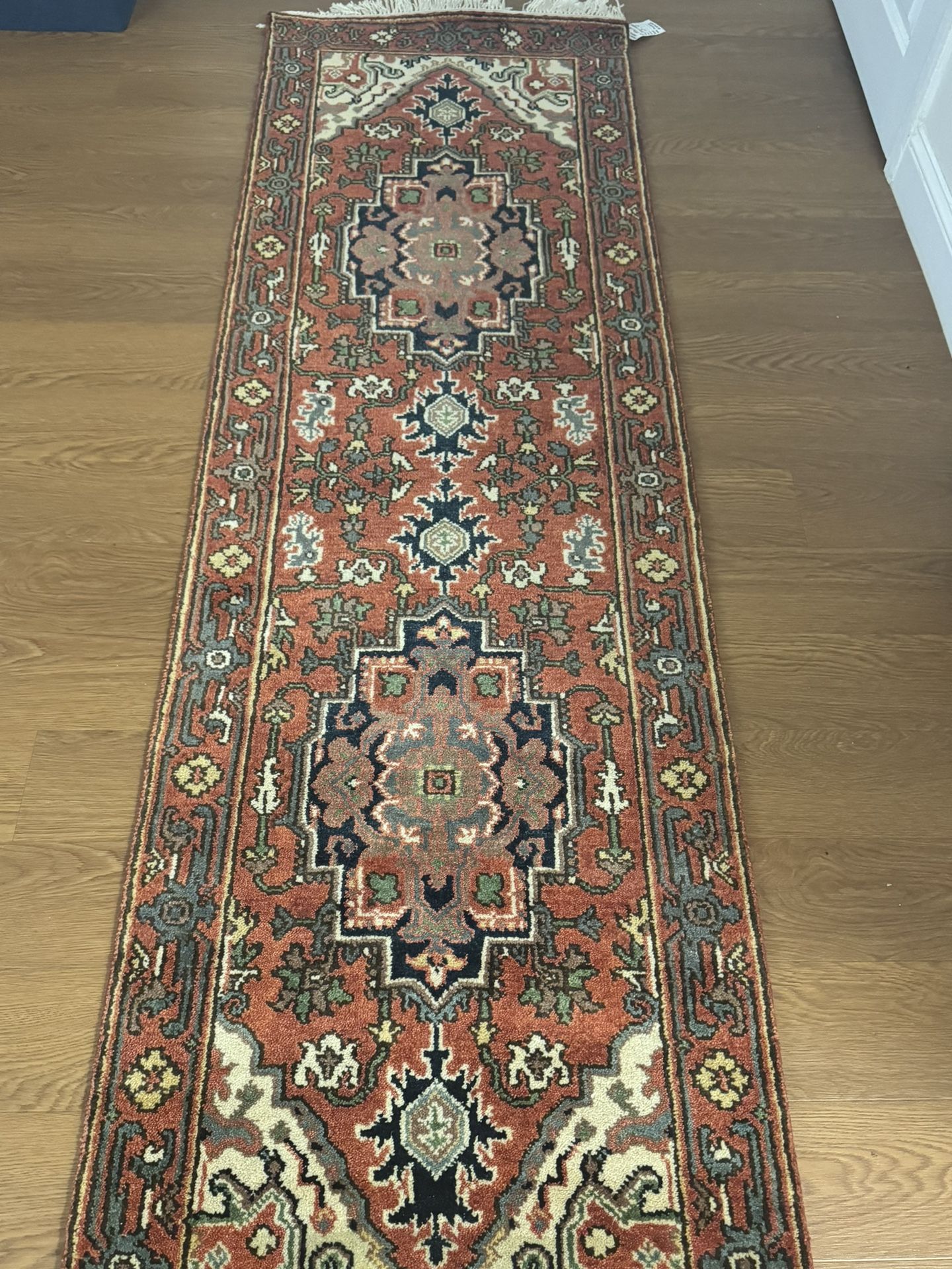 *SALE* New Indian Oriental Runner - 100% Wool - 2.6X8.0 Feet