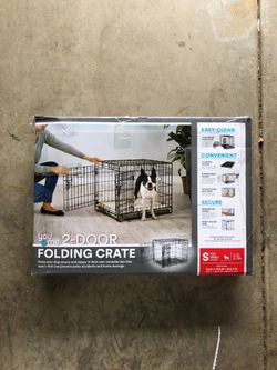 2 Door Folding Dog Crate Small Dog