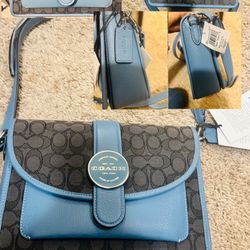 Brand NEW Coach Lonnie Crossbody In Signature Jacquard