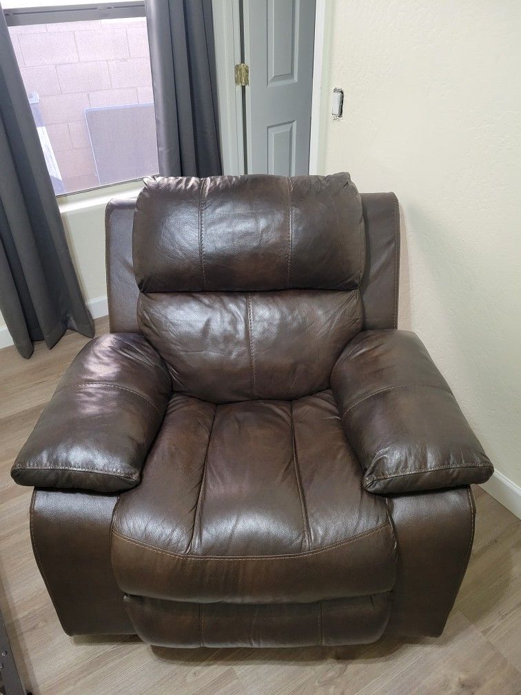 Leather Rocking Recliner