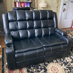 Brand New Loveseat Recliner for Smaller Spaces Or RV’s.  How About An Offer