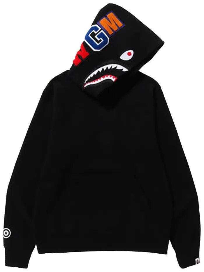 BAPE Shark Pullover Hoodie 'Black' For 