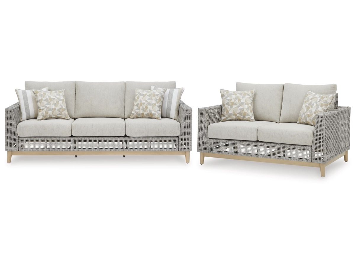 2 Pc Outdoor Sofa and Loveseat