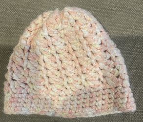 Handmade Pink Crochet Beanie 