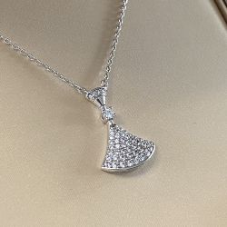 Dream Series Sterling Silver Fan Necklace 