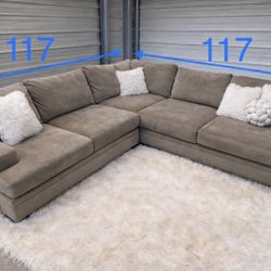 ⭐️ FREE DELIVERY 🚚 L Shaped Sectional Couch Cindy Crawford