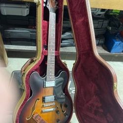 Eart 335 Gibson Style Electric Guitar Stainless Steel Frets