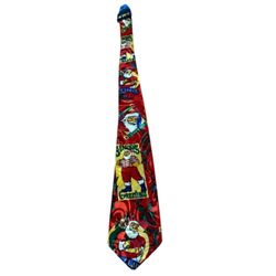 Gold City (Santa Claus) Red Silk Vintage Tie