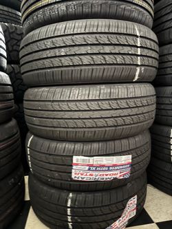 💯📲235/65/16 vendo set de llantas nuevas América road stars
