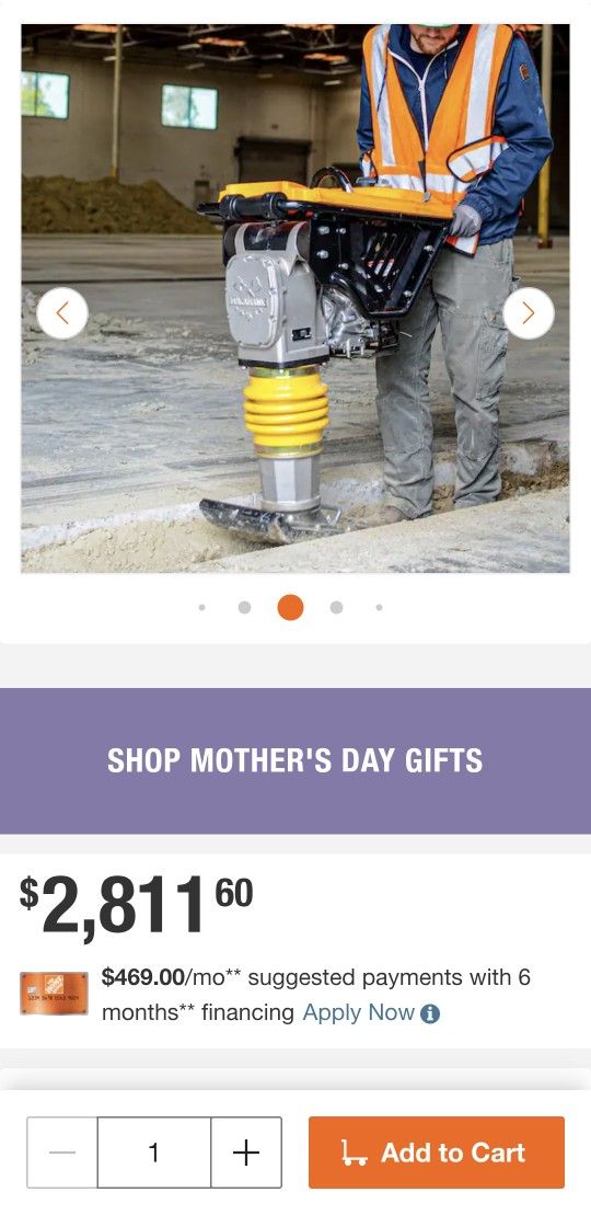 Brand NEW Vibratory Rammer Tamper 6.5