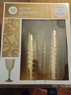 New Plastic Wine Glasses