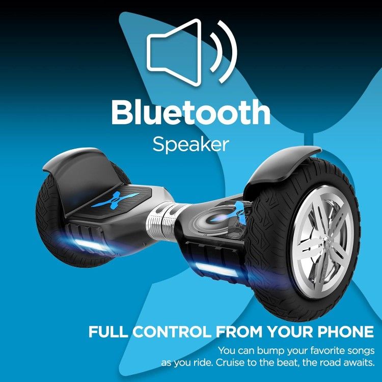 Hover-1 Ranger Pro Elecric Hoverboard | 9MPH Top Speed, 8 Mile Range, Bluetooth Speaker & Long Lasting Lithium-Ion Battery, 5 Hr Full Charge