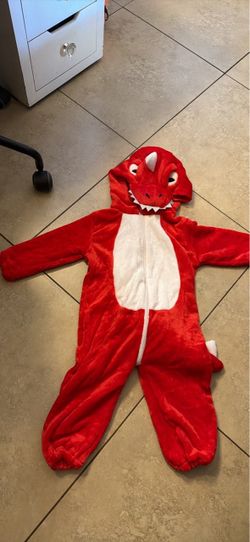 Kids red dinosaur jumpsuit costume New 3T