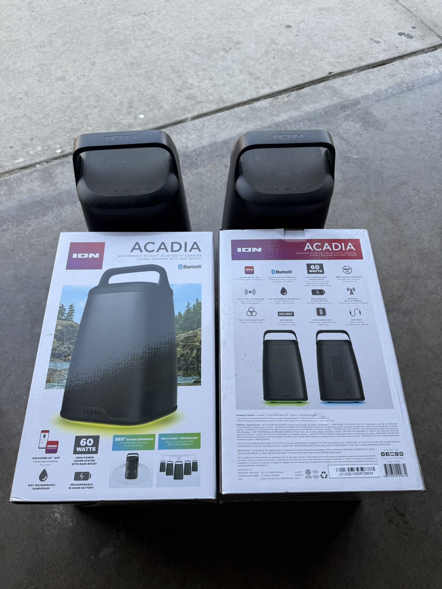 Ion Acadia Bluetooth Pairing Speakers Linkable