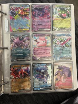 Pokémon TCG 66-Card Lot – EX + Holo/Reverse Holo – All Cards Shown w/ Binder