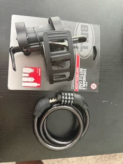 Bell Bike Lock + Expandable Bottle Cage