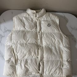 Moncler White Puffer Vest Men’s XXL